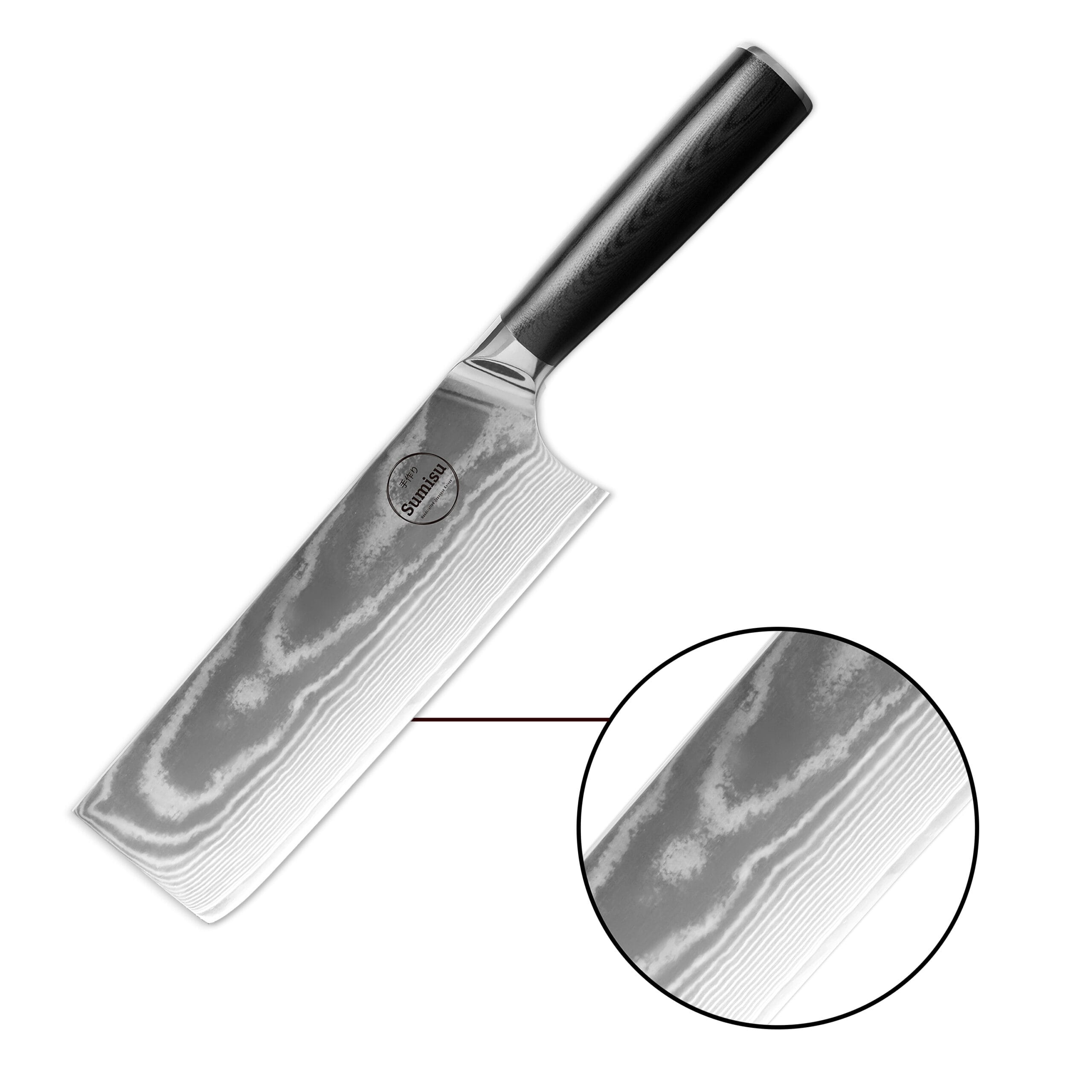 Sumisu Knives Nakiri Black detail 2 Sumisu Knives Nakiri Black detail