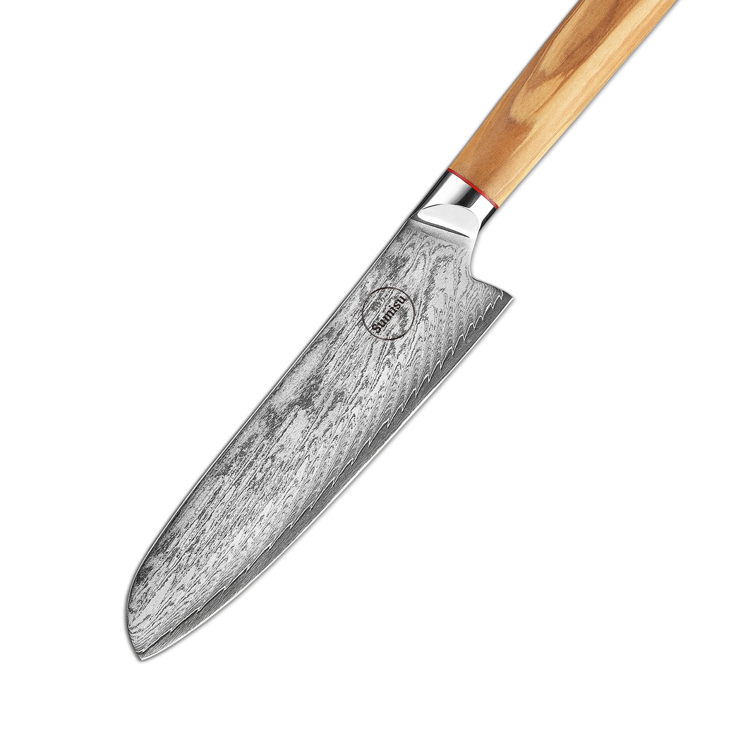 Sumisu Knives Santoku Wood schuin