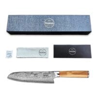 Sumisu Knives Santoku Wood verpakking inhoud