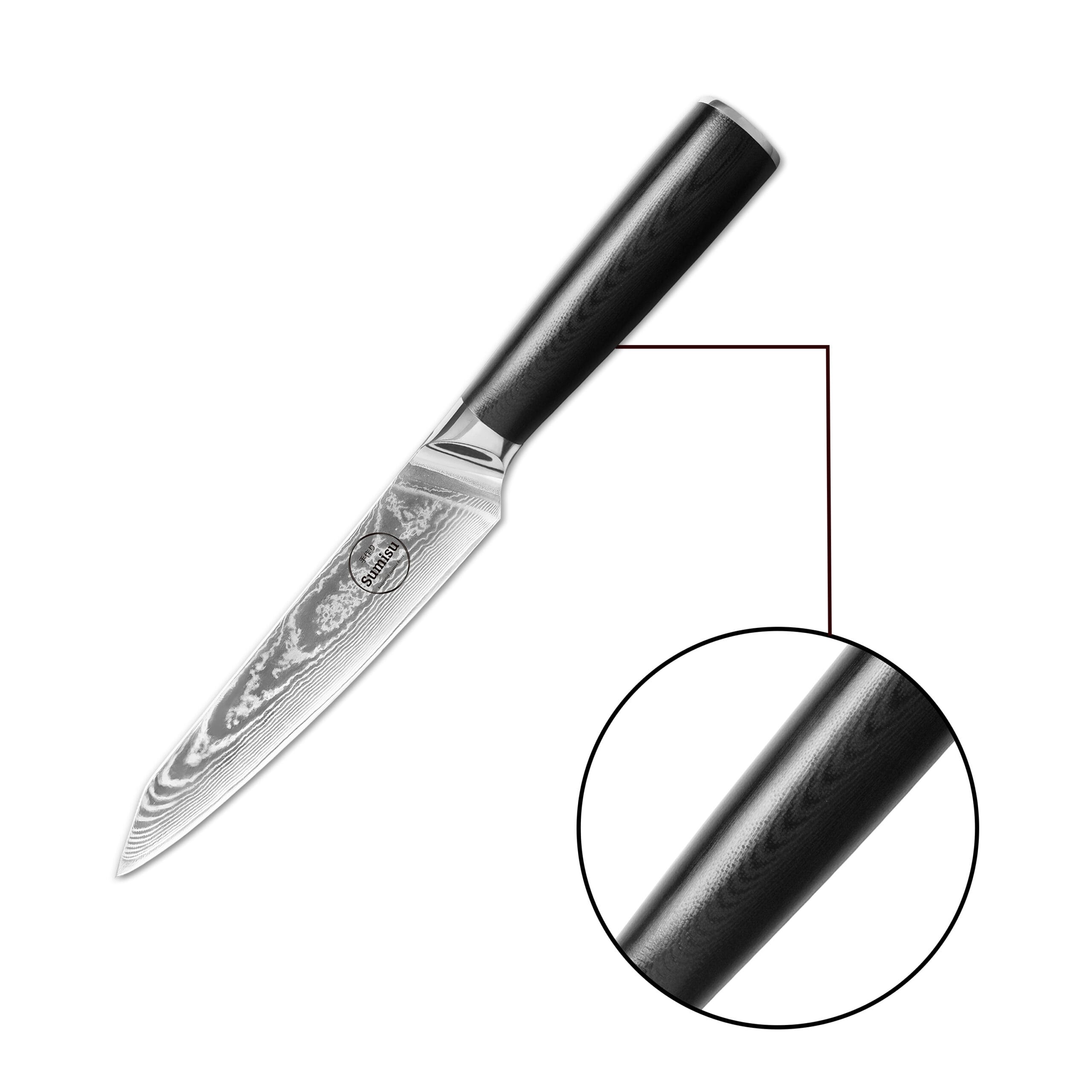 Sumisu Knives Shotoh Black detail Sumisu Knives Shotoh Black detail