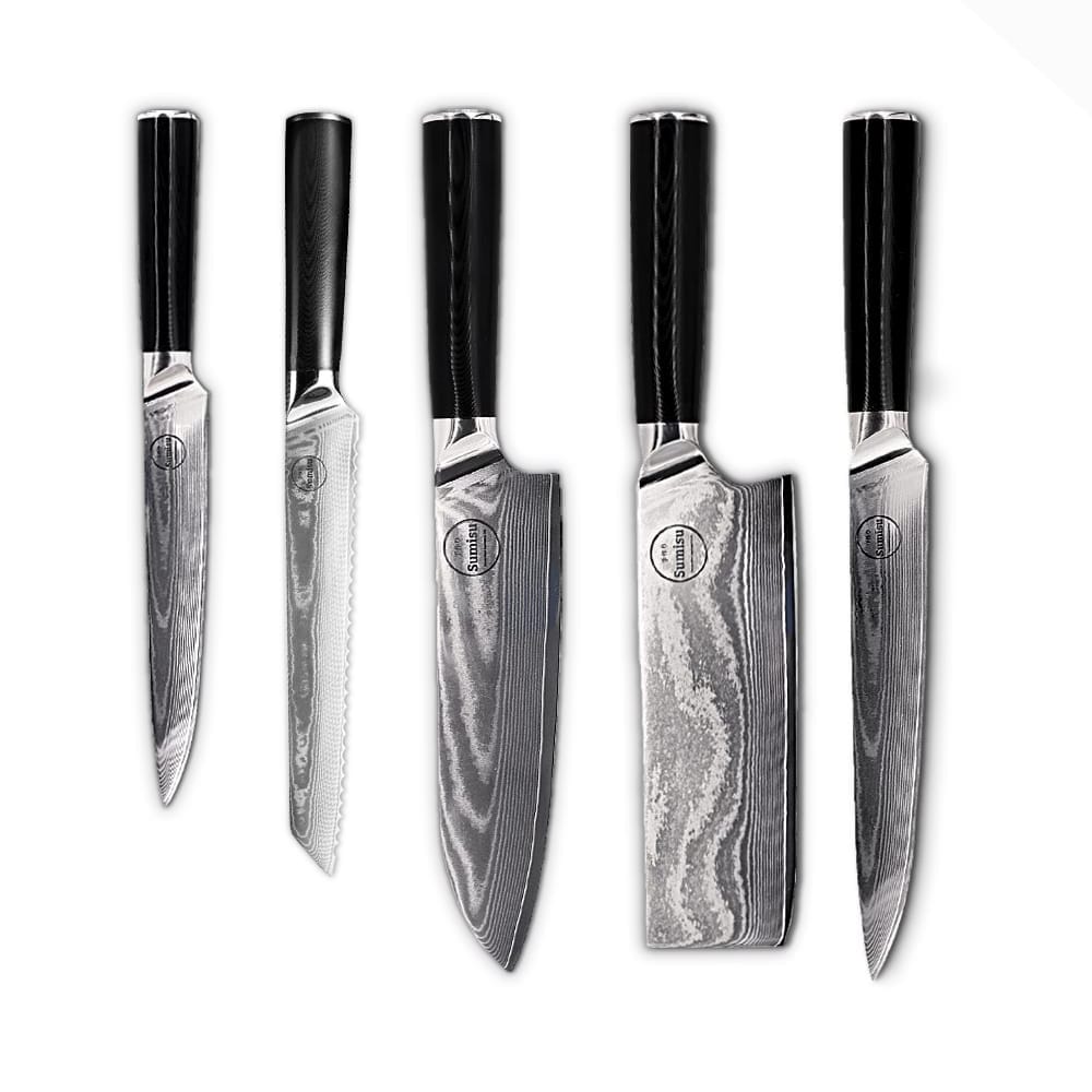 Sumisu Messenset 5-delig Black incl. Broodmes