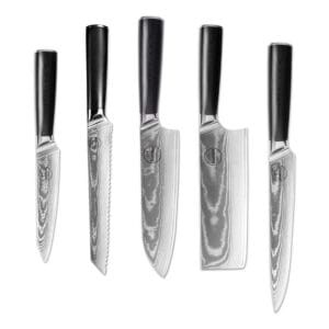 Sumisu Knives 5-delig Black incl. Broodmes