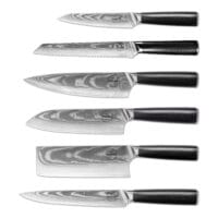 Sumisu Knives 6-delig Black liggend