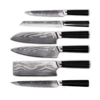 Sumisu Knives Black messenset 6-delig voorkant