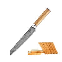Sumisu Knives Pankiri Wood met brood Sumisu Knives Pankiri Wood met brood