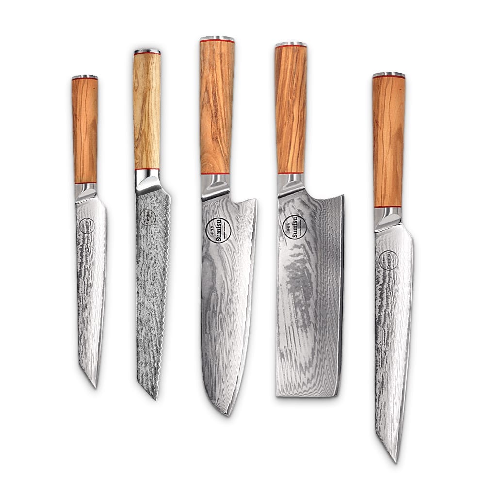 Sumisu Messenset 5-delig Wood incl. Broodmes